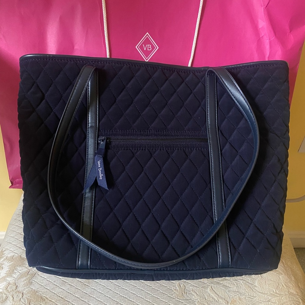 Vera Bradley Dark Blue Quilted Tote